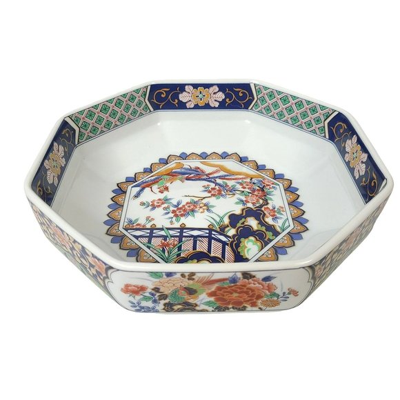 The Orient Inc Other - Vintage The Orient Inc Made in Japan Octogonal Imari Style Serving Bowl Dish